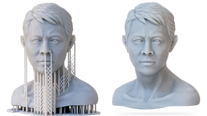 پرداخت مجسمه ساخته شده توسط پرینتر سه بعدی