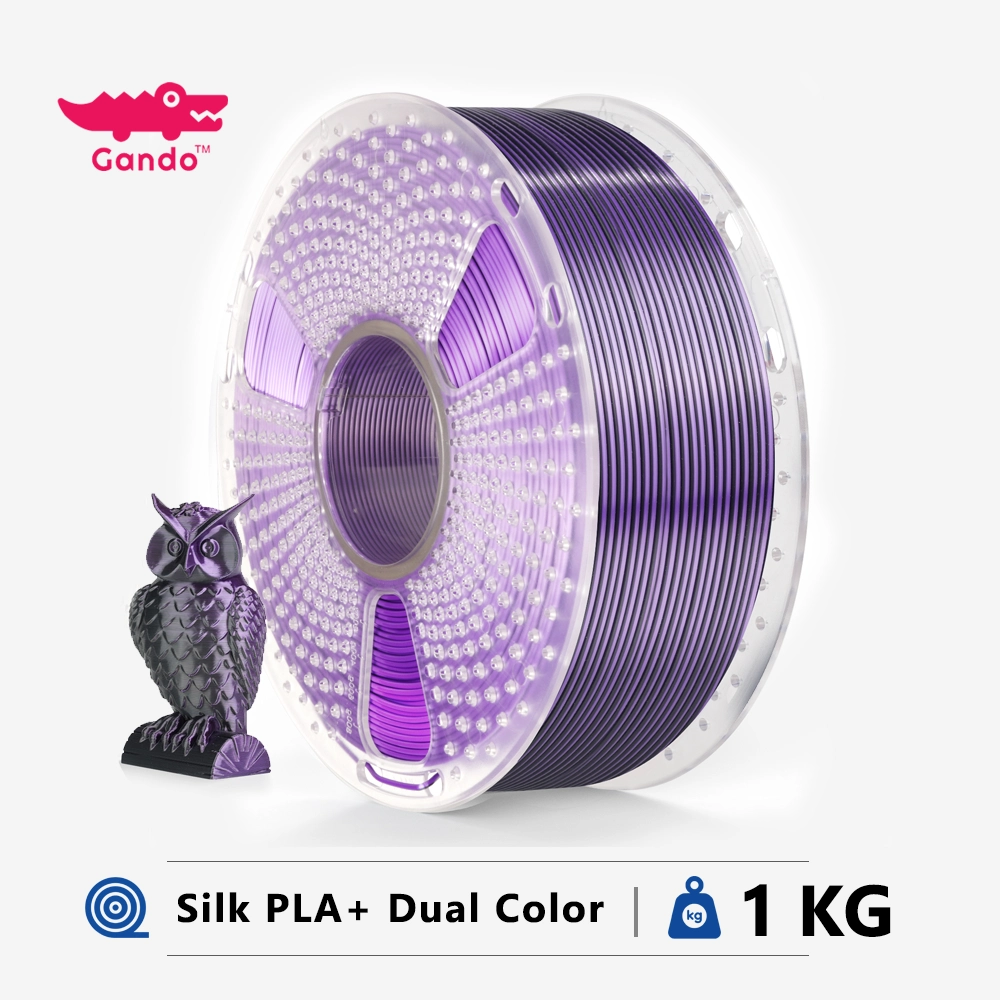 فیلامنت PLA+ دو رنگ ابریشمی پرینتر سه بعدی